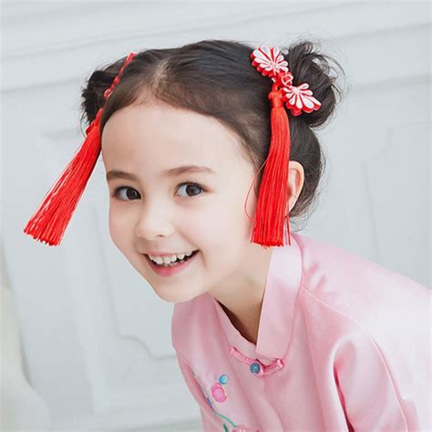 1set2pcs Multi Style Girls Hair Clips Chinese Traditional Princess