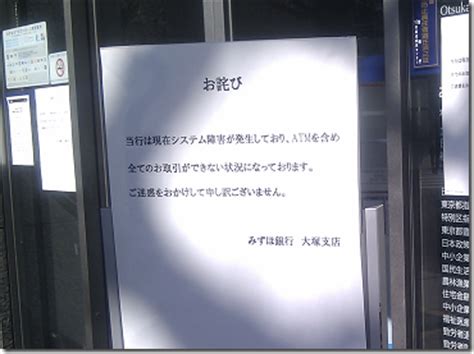 Check spelling or type a new query. みずほ銀行のシステム障害。預金は複数の銀行に分散させた方 ...