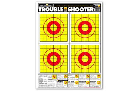 Thompson Target Trouble Shooter Handgun Diagnostic 19x25 Inch Paper