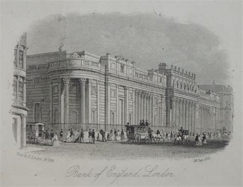 Antique Prints Of Bank Of England London