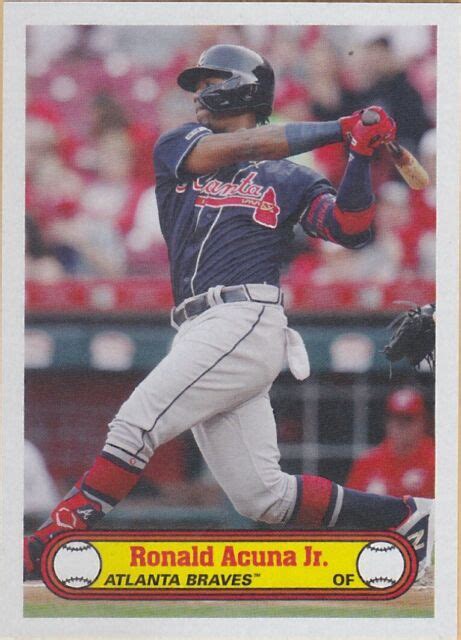 Ronald Acuna Jr 2019 Topps 582 Montgomery Club Set 3 1972 Poster