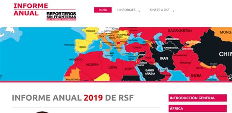 Informe Anual Reporteros Sin Fronteras 2019 Digiprensa