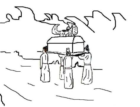 Crossing Jordan River - Coloring Page - SundaySchoolist