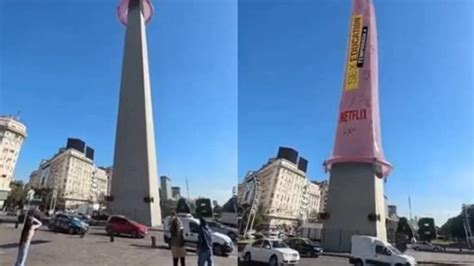 Obelisco é Coberto Por Camisinha Gigante Em Buenos Aires • Dol
