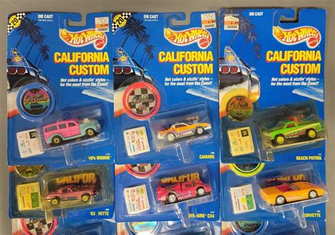 Fifteen Hot Wheels California Customs On Cards Toys Trains And Other Old Stuff Llc
