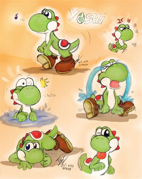 Mario Doodlz Yoshi By Saiiko On Deviantart