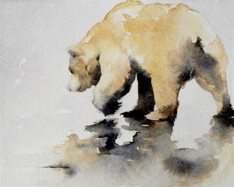 Bear Watercolor Bear Paintings Watercolor Painting Techniques