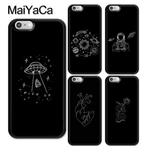 Maiyaca Black Doodles Aesthetics Printed Soft Tpu Coque Skin Phone Case