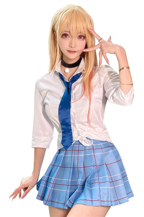 Buy Roocniemy Dress Up Darling Cosplay Costume Marin Kitagawa Outfit Shirt Japanese School Girl