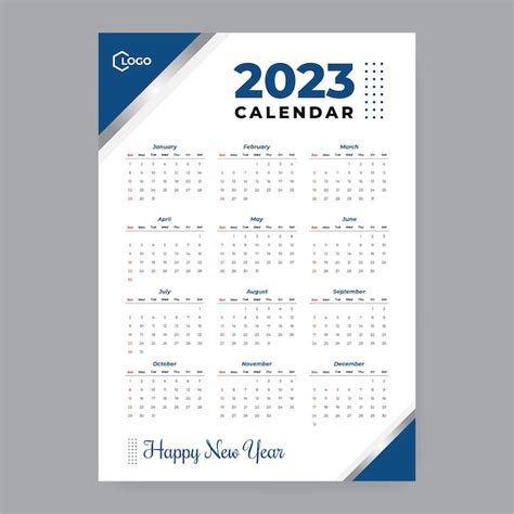 Premium Vector 2023 Calendar Template