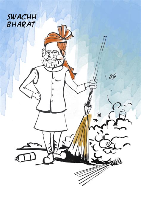 It was formally announced on october 2, 2014, at rajghat, new delhi by the honourable prime minister, shri narendra modi. Drawing Ideas For Swachh Bharat - Creative Art