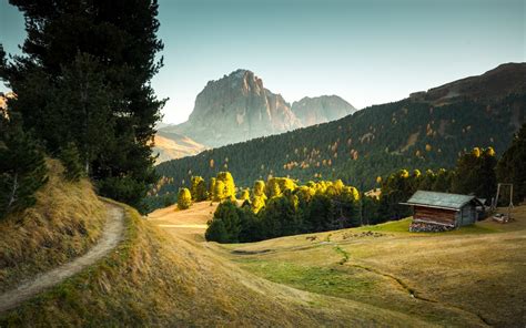 Discover this awesome collection of seceda iphone 11 wallpapers. Seceda Mountain 4K Wallpaper, Italy, Wooden House, Pathway ...