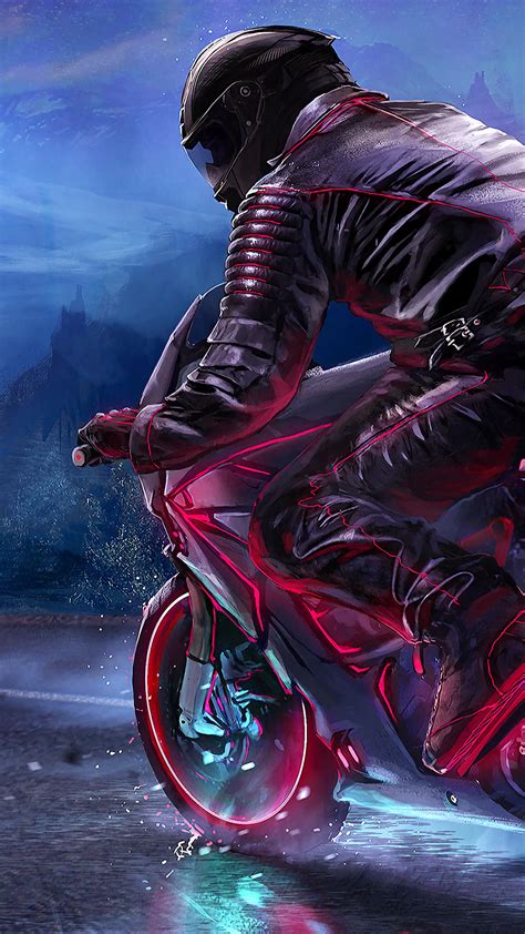 1080x1920 1080x1920 biker retro retrowave bike artist artwork digital art hd for iphone