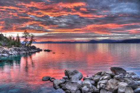 Lake Tahoe Sand Harbor Sunset Photograph By Mark Ruanto