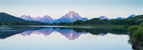 Mount Moran At Sunrise From Oxbow Bend 32317