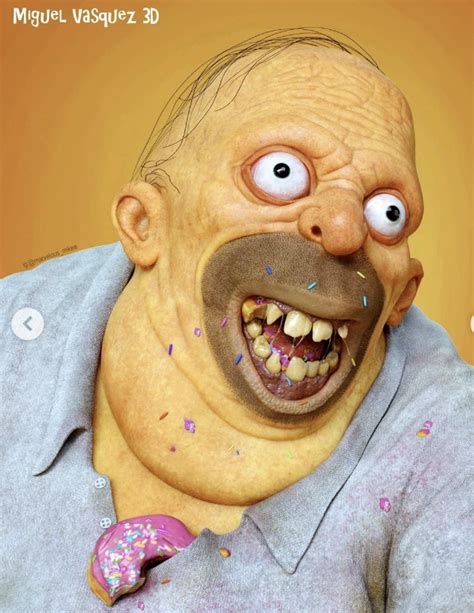 These Realistic Homer Simpson Renderings Are Terrifying And May Ruin
