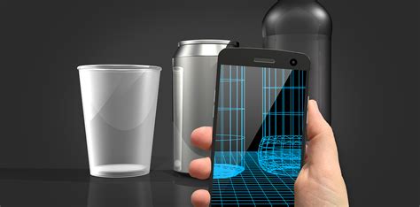 3d Renderings Of Mobile Phones Scanning Real World Objects