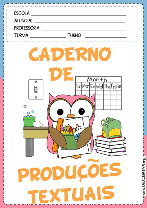 Caderno De Produção Textual