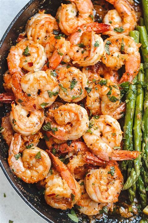 Since the salad is best served cold, it's great to eat on a hot, summer day! Garlic Butter Shrimp Recipe with Asparagus - Best Shrimp ...