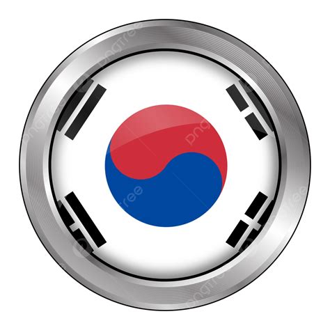 Badge South Korea National Football Team Vector Football Flag South