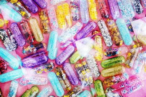 Free Stock Photo Of Close Up Of Glitter Pills Background Download