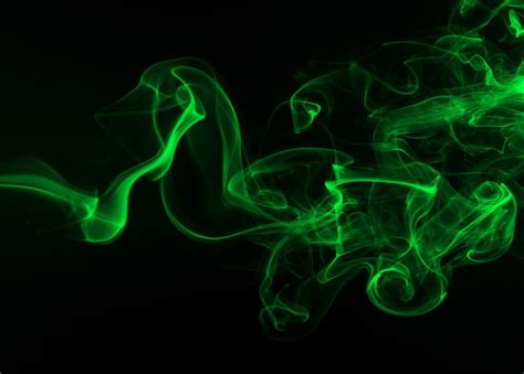 Premium Photo Abstract Green Smoke On Black Background Darkness Concept
