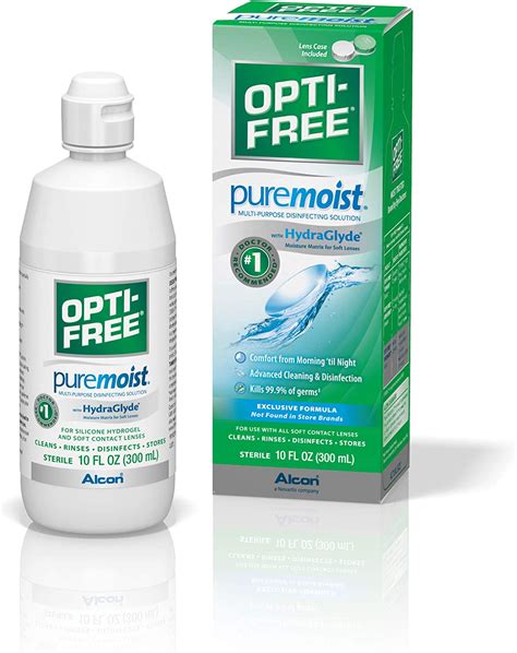 Opti Free Puremoist Multi Purpose Disinfecting Solution With Lens Case