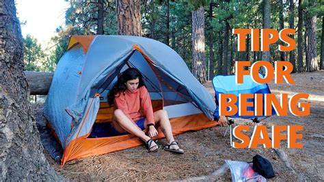 How To Be Safe As A Solo Female Camping How To Camp Alone And Not Be