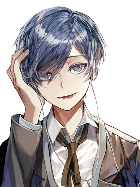 Aoi is a young boy who likes dressing up as a girl, he loves fangirling over kawaii. Pin by Lauren Elizabeth on arcana | Grey hair men, Anime ...