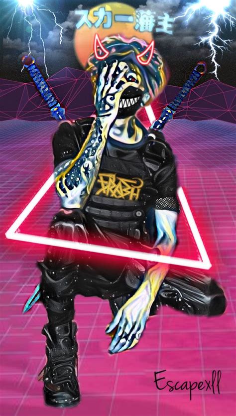 Only the best hd background pictures. Scarlxrd Art | Rap wallpaper, Rapper art, Pink wallpaper ...