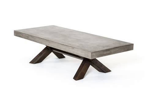Concrete Wood Coffee Table | Modern Furniture • Brickell Collection