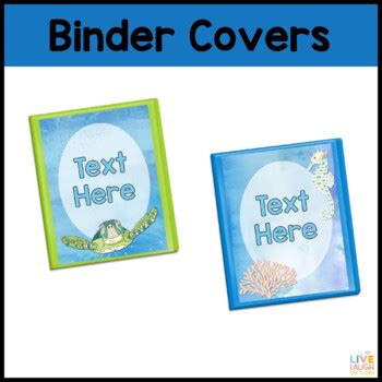 Under The Sea Editable Binder Covers And Spine Labels TpT