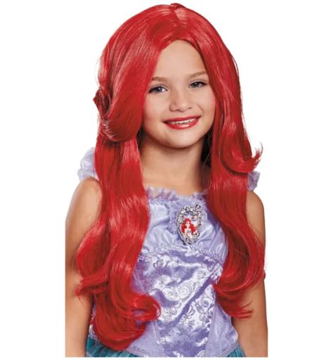 Ariel Deluxe Little Mermaid Disney Princess Book Week Girls Costume Wig