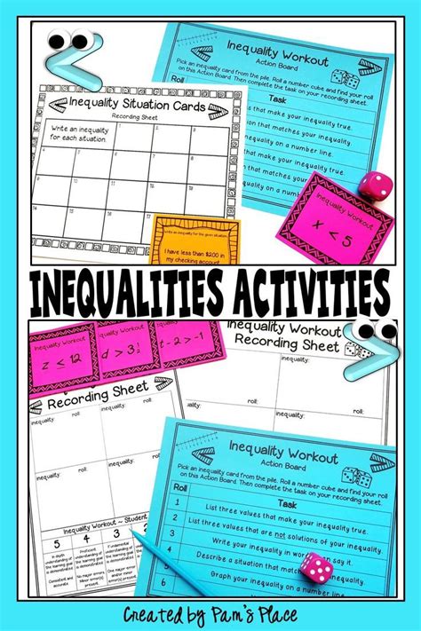 Grade 11 mathematics worksheet on solving equations and inequalities according to the caps syllabus for term 1 created date: Inequalities Activities | Inequalities activities ...