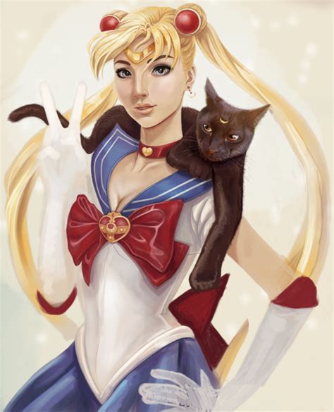 The Big Imageboard Tbib Bishoujo Senshi Sailor Moon Cat Luna