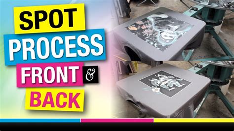 6 Color Spot Simulated Process Front And Back Screen Print Youtube