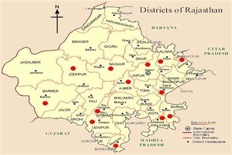 Rajasthan Map Travel Map Of Rajasthan Travel Maps India Travel