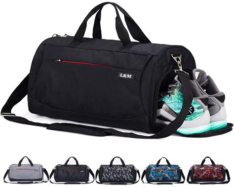 Sports Gym Bag With Shoes Compartment And Wet Pocket Travel Duffle Bag