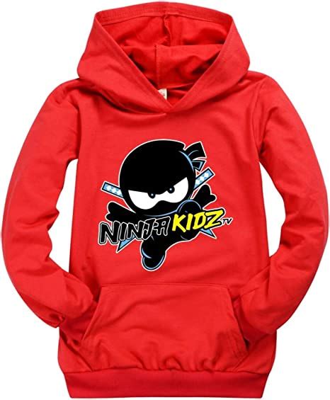 Ninja Kidz Kids Hooded Pocket Sweatshirts Voor Jongens Katoen Meisjes