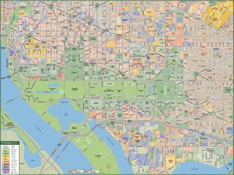 Washington Dc Metro Map Digital Vector Creative Force