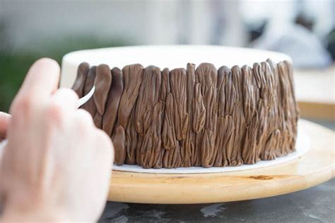 Rest der creme darauf verteilen und nach lust und laune dekorieren oder einfach mit puderzucker bestreuen. Motivtorte Baumstamm - Holzfäller Axt Torte | Motivtorte ...
