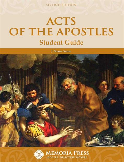 Acts Of The Apostles Student Guide Second Edition Classical