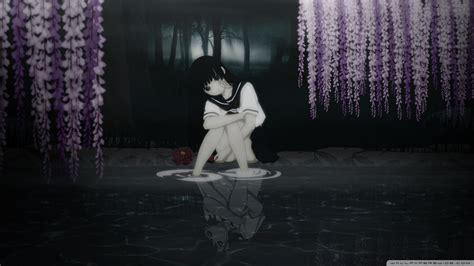 Hd wallpapers and background images. Anime sad girl near the water wallpapers and images - wallpapers, pictures, photos