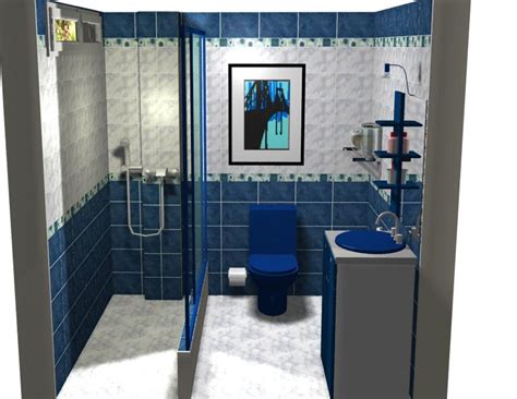 Baños reformar planos de casas. Hugo ceramicas y Representaciones sac.: Baño Azul con Ovalin Sobrepuesto!