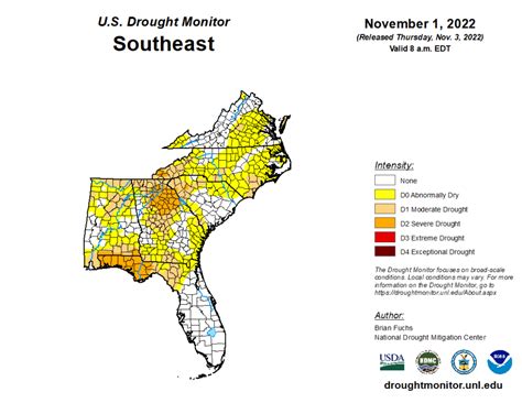 Drought Monitor Dry Conditions Worsening Across Southeast Specialty
