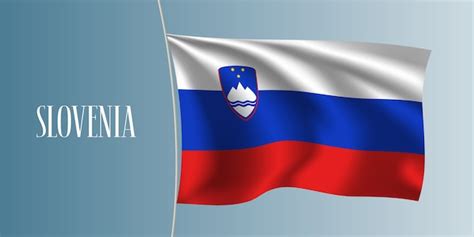 Premium Vector Slovenia Waving Flag Illustration