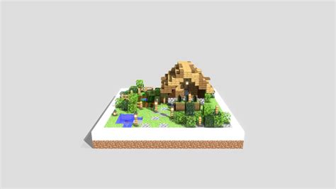 Minecraft House 3d Model By Alexanderdekota C91055a Sketchfab