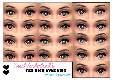 My Sims 4 Blog Default And Non Default Ts2 To Ts4 Eyes By Neonwonderlandx