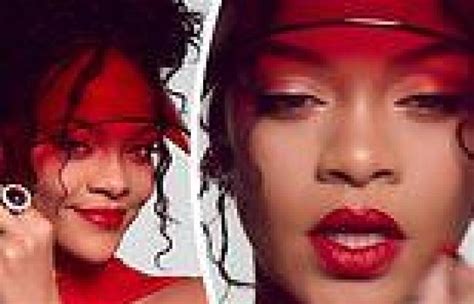 Rihanna Wows As She Pouts Up A Storm In Scarlet Lipstick For Fenty