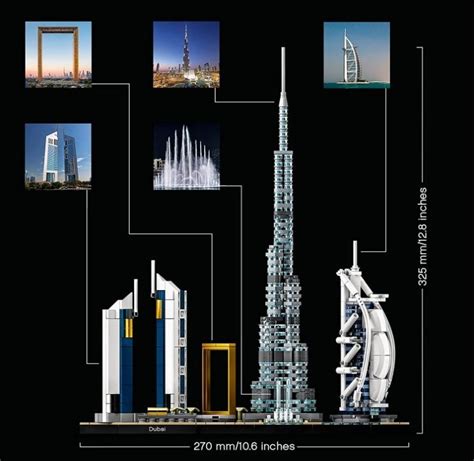 Lego 21052 Architecture Dubai Model Skyline Collection Collectible